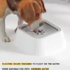 Dog water bowl no-spill floating plate slow feeder pet products KSA PTMYLE