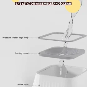 Easy clean dog water bowl 3-piece design pet products dog accessories KSA