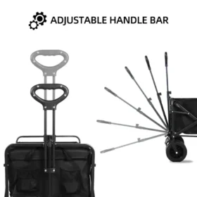 Storage pockets cup holders utility cart folding wagon cart beach accessories KSA