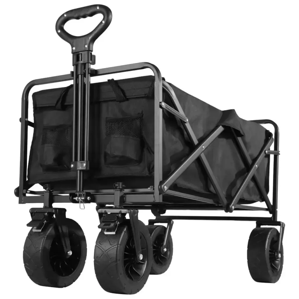 Folding wagon cart heavy duty trolley cart utility cart camping equipment beach accessories KSA PTMYLE