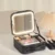 Makeup train case portable makeup organizer LED mirror travel makeup bag KSA PTMYLE