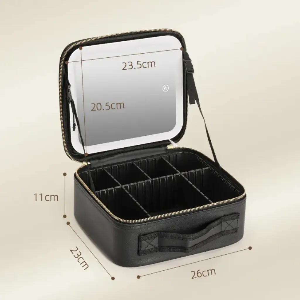 Makeup organizer dimensions 26x23cm – travel makeup bag specifications ksa