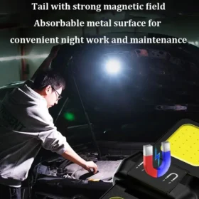 LED flashlight COB technology super bright work light camping lights KSA PTMYLE