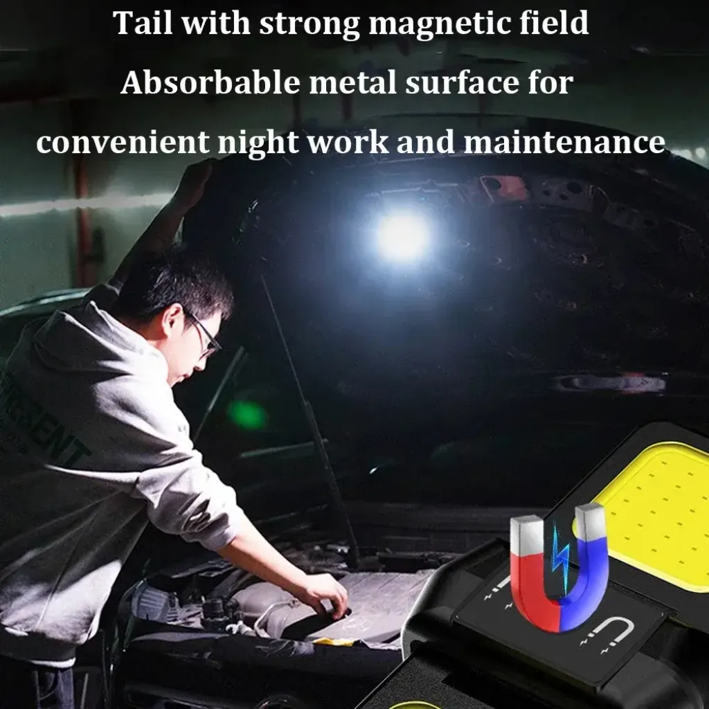 LED flashlight COB technology super bright work light camping lights KSA PTMYLE
