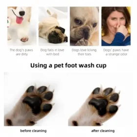 Dog paw cleaner soft silicone bristles pet care products cat accessories KSA PTMYLE