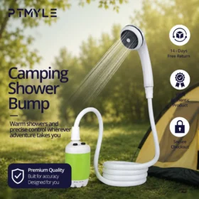 Camping shower pump portable shower digital display outdoor shower camping accessories KSA PTMYLE
