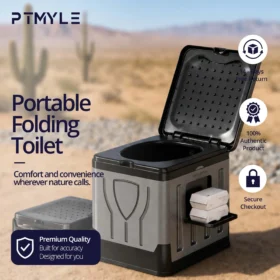 Portable camping toilet foldable portable toilet toilet accessories camping bathroom KSA PTMYLE