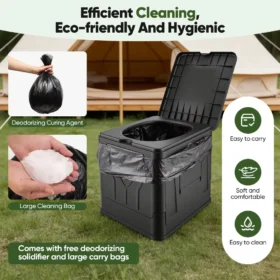 Foldable portable toilet compact storage camping toilet toilet accessories KSA PTMYLE