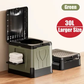 Portable camping toilet black green grey camping toilet outdoor portable toilet KSA PTMYLE