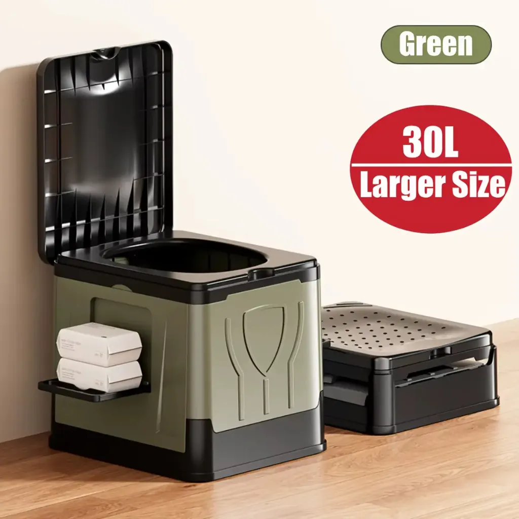 Portable camping toilet black green grey camping toilet outdoor portable toilet KSA PTMYLE