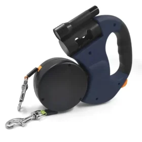 Dog leash in black red blue – retractable pet products dog accessories KSA PTMYLE