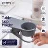 Table side cup holder clip-on desk cup holder office supplies desk organizer KSA PTMYLE