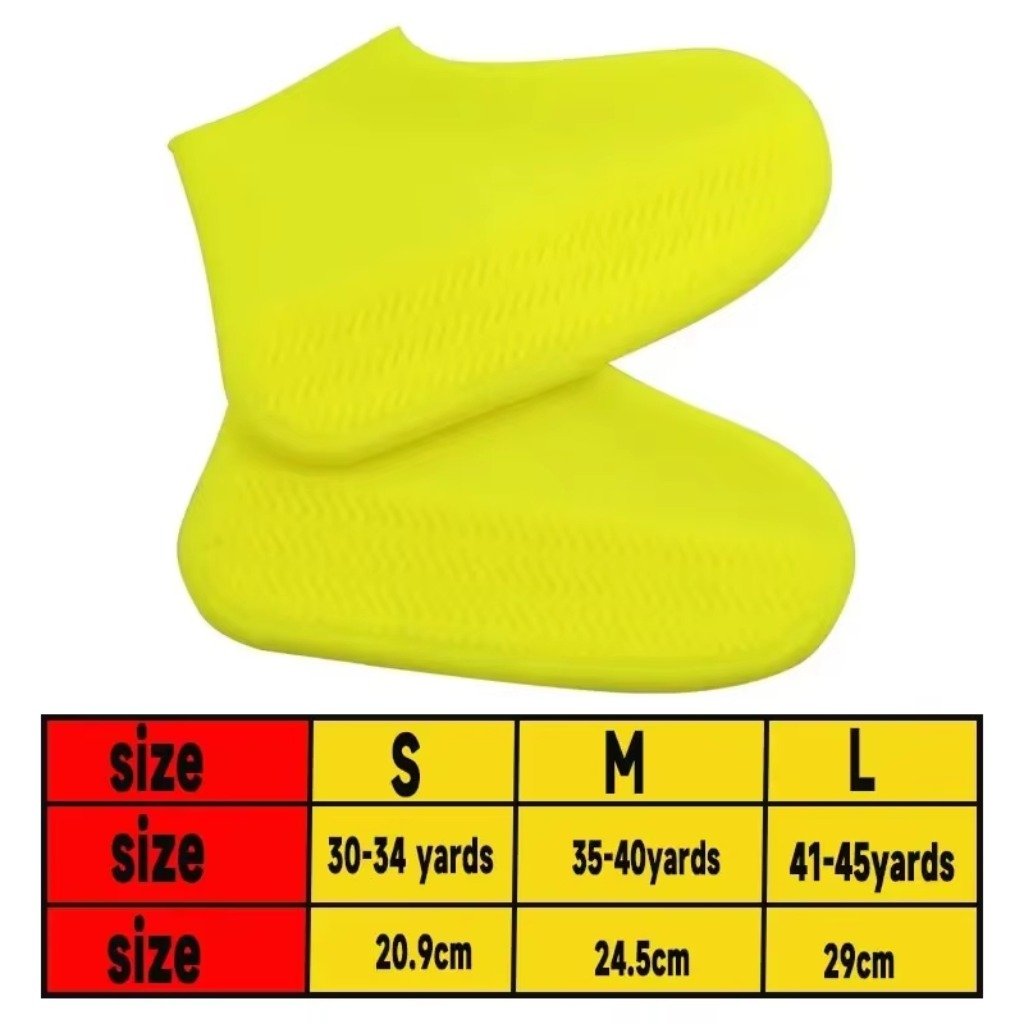 Waterproof shoe covers size chart S M L shoe covers for rain KSA PTMYLE