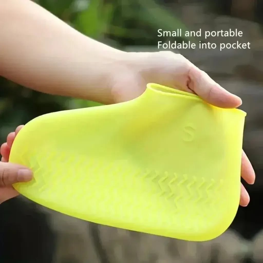 Elastic silicone shoe covers stretching over shoe waterproof shoe protector KSA