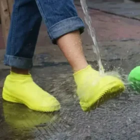 Non-slip waterproof shoe covers textured sole shoe protector rain safety KSA PTMYLE