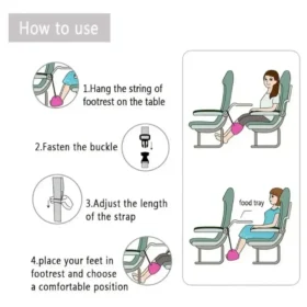 Memory foam inner lining – best airplane footrest sofa with leg rest comfort travel accessories ksa
