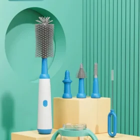 Electric baby bottle cleaner brush 360 rotation – bottle cleaning brush KSA