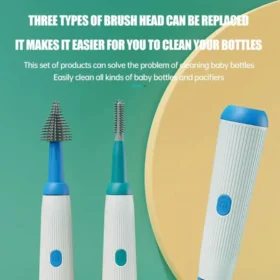 BPA-free silicone bottle cleaning brush bristles – newborn baby care products KSA