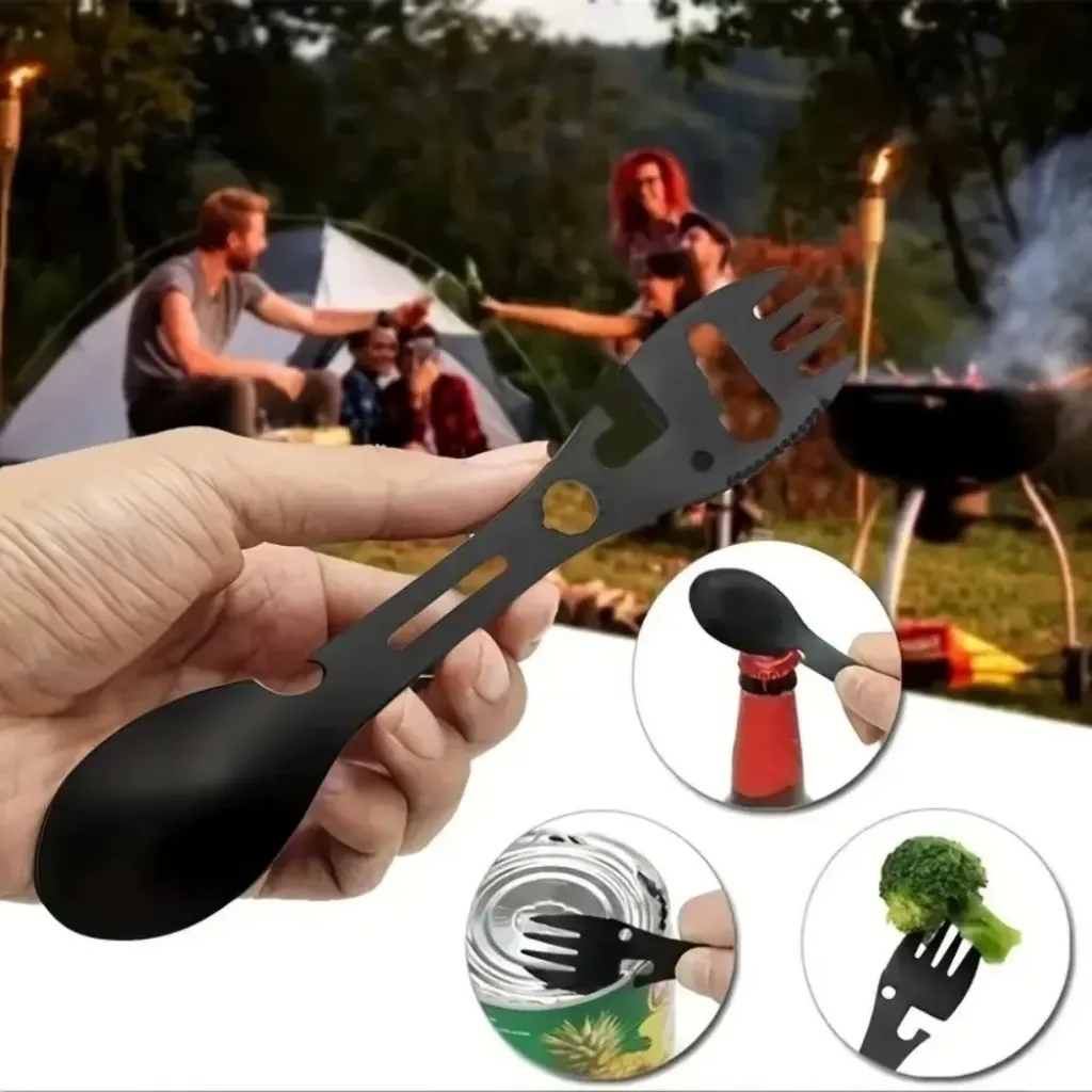 Fork spoon bottle opener multi tool – camping fork spoon outdoor tools ksa PTMYLE
