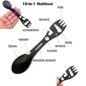 Integrated bottle opener camping fork spoon – bottle opener camping accessories ksa