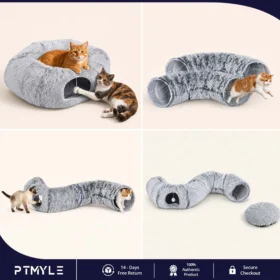 cat tunnel bed