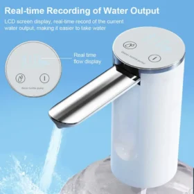 LCD display electric water dispenser pump battery volume – rechargeable water dispenser pump ksa PTMYLE