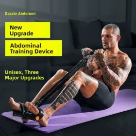 Abdominal exercise with foot pedal resistance band – exercise equipment for belly fat ksa