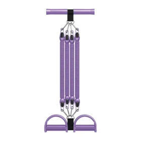 Foot pedal resistance band in black and purple – portable home exercise no equipment ksa PTMYLE