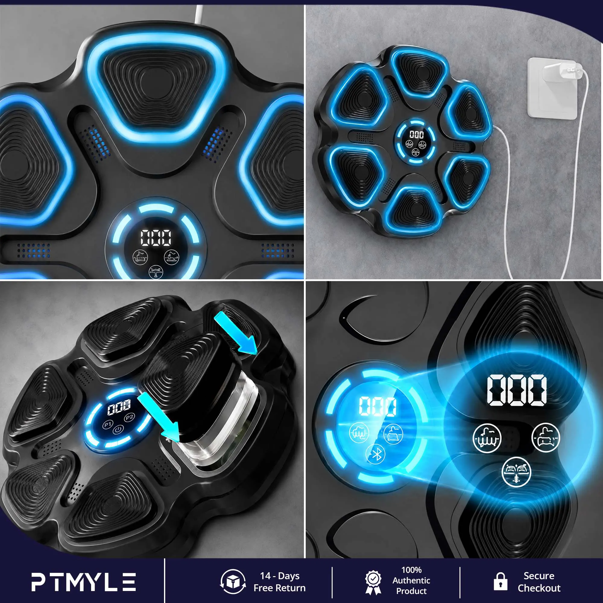 Music Boxing Machine Smart Boxing Trainer Home Workout KSA – PTMYLE