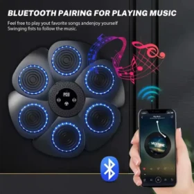 LED targets lit on smart music boxing machine – wall mounted boxing target ksa