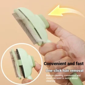 Dog grooming brush removing undercoat – pet hair remover brush dog grooming ksa