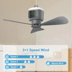 Portable camping fan hanging tent ceiling hook – outdoor ceiling fan led light ksa PTMYLE