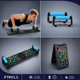 Push Up Board Folding Color Coded Multifunctional Fitness Bar KSA PTMYLE