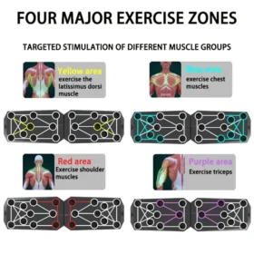 Man using push up board handles for chest workout – portable fitness equipment ksa