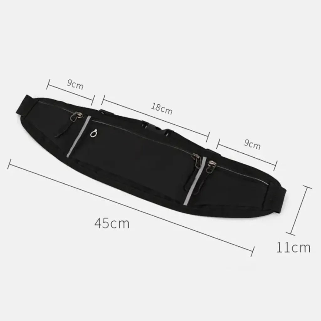 Adjustable elastic strap clip running waist bag – gym bag travel bag ksa PTMYLE