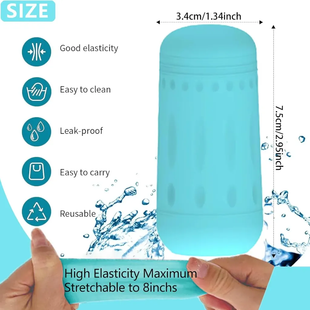 Water bottle cover silicone elastic – travel essentials leakproof bottle covers ksa