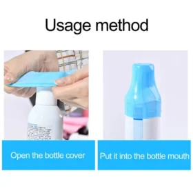 Silicone bottle cover on shampoo – leakproof bottle cover travel accessories ksa PTMYLE