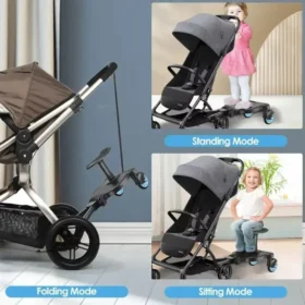 Baby stroller with stroller glider board attached – twin stroller accessories ksa PTMYLE