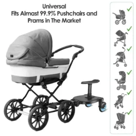Child standing on stroller standing board – buggy board travel stroller ksa