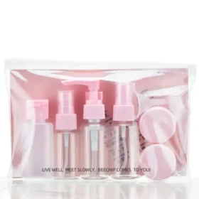 9 PCS Travel Dispenser Bottle Set Spray Pump Squeeze Cosmetic Bottles Leakproof KSA – PTMYLE