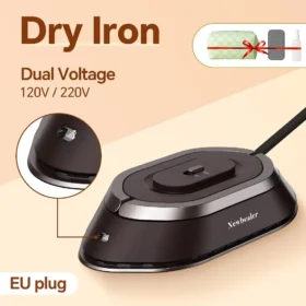 Mini travel iron in black white – small travel iron portable steam iron ksa 2026 PTMYLE