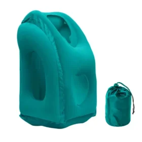 Travel Neck Pillow Inflatable Chin Support Neck Support Pillow Airplane KSA – PTMYLE