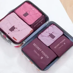 Travel storage bag set black pink green gray blue wine red navy – waterproof travel bag ksa