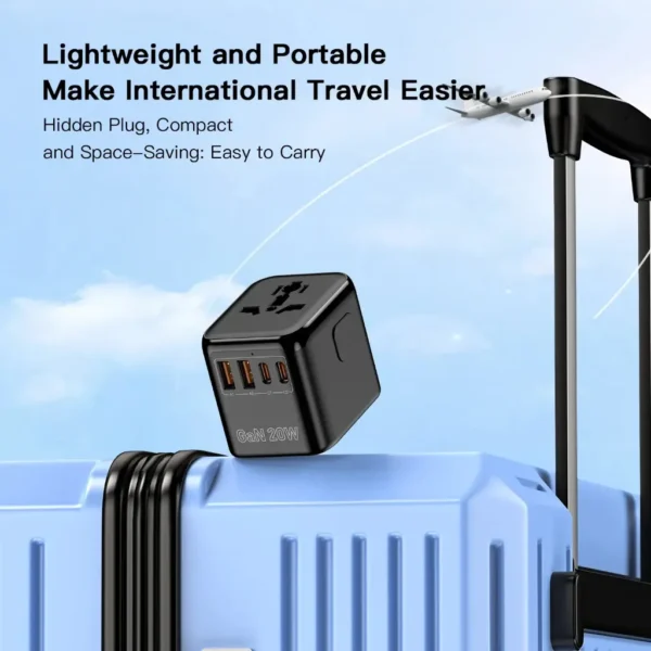 Buy Universal Travel Adapter – 20W Fast Charging Plug Adapter KSA - PTMYLE