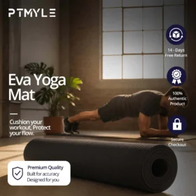 Yoga Mat 4mm EVA Non-Slip Fitness Mat Home Workout KSA – PTMYLE
