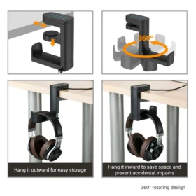 Rotating headphone stand 360 degree gaming headset stand KSA