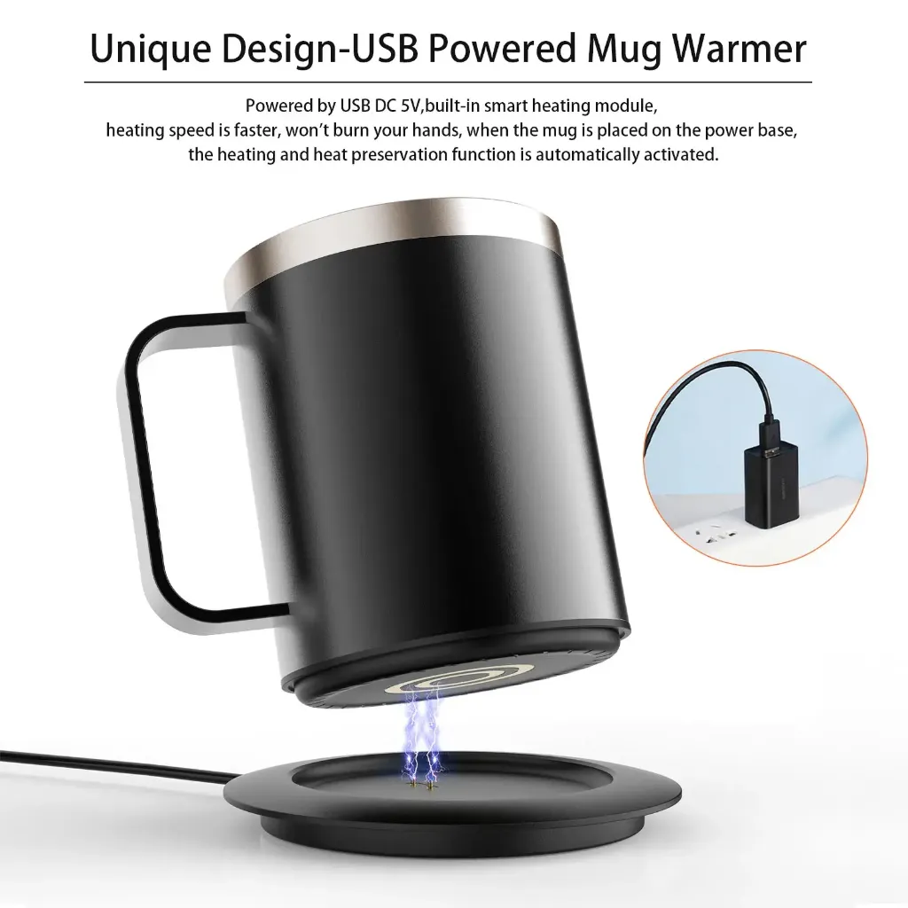 Electric mug for car USB charging best travel mug to keep coffee hot KSA