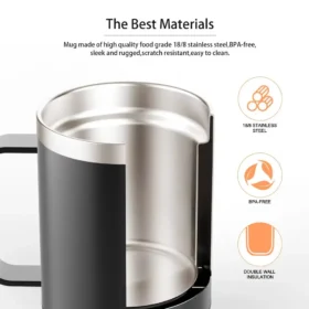 Smart temperature control coffee mug 131-149F optimal range heated mug KSA