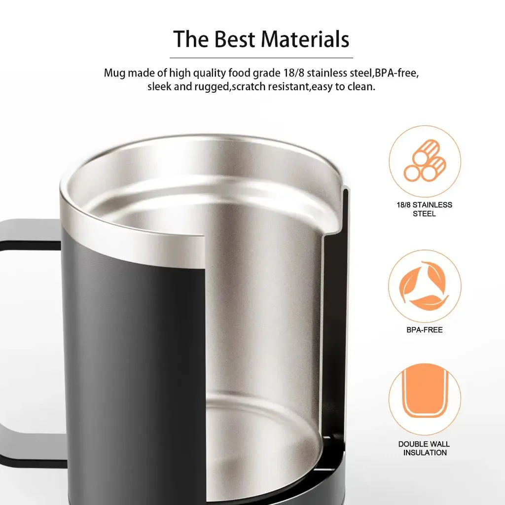 Smart temperature control coffee mug 131-149F optimal range heated mug KSA
