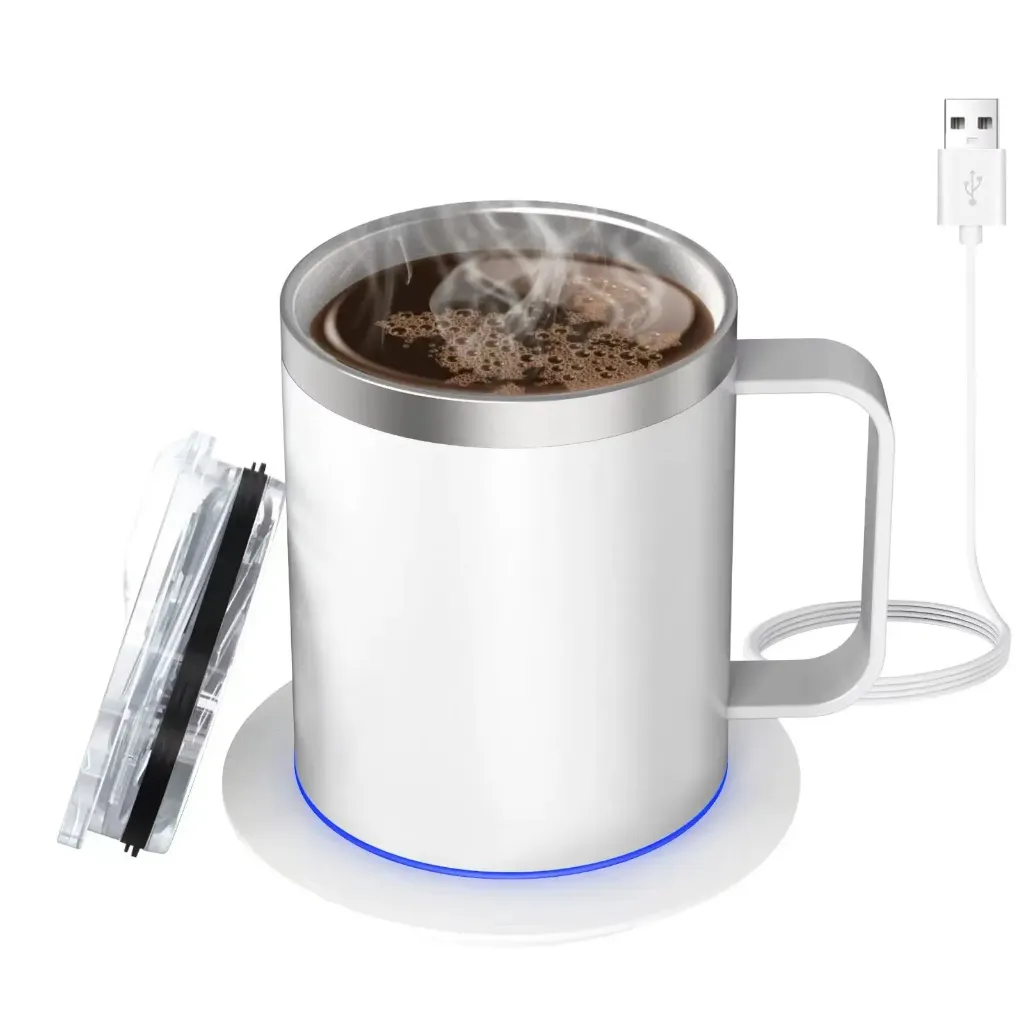 Smart temperature control coffee mug 131-149F optimal range heated mug KSA